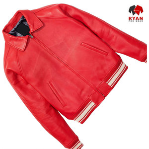 Vestes en cuir sur mesure pour hommes, couleurs unies, logos personnalisés, grandes tailles, vestes respirantes de Ryan Pro Gear - Product Image 3