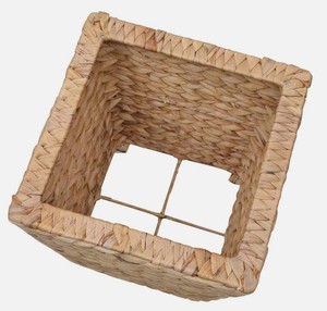 Eco Friendly Biodegradable Set 3 Square Water Hyacinth Planter Pots Waterproof <b>Liner</b> Rustic Style Best Selling Home Garden - Product Image 3
