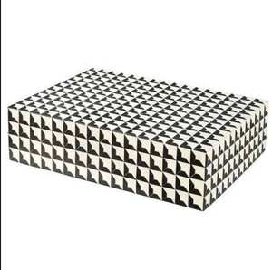 Caja de Joyería de Madera con Incrustaciones de Hueso Tallado con Diseño de Hojas, Caja de Regalo Decorativa para Guardar Pulseras, Brazaletes y Collares - Product Image 2