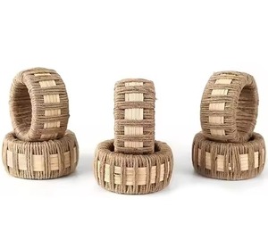 แหวนรองผ้าเช็ดปากโลหะดีไซน์ทันสมัยสำหรับตกแต่งโต๊ะอาหารงานเลี้ยงและการจัดโต๊ะ  เป็นมิตรกับสิ่งแวดล้อม ทนทาน - Product Image 5