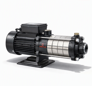 Bomba de Presión Multietapa Hydroplus de Hierro Fundido y Acero Inoxidable, Alta Presión, PTFE, Control Totalmente Automático, 1-1.5HP para Hogares Familiares - Product Image 1