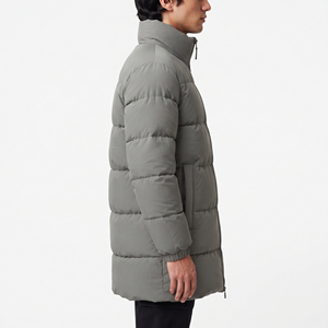 High Quality Men's Long Waterproof Puffer Jacket Adjustable Warm Winter <b>Coat</b> Soft <b>Lightweight</b> Outdoor Wholesale - Product Image 4