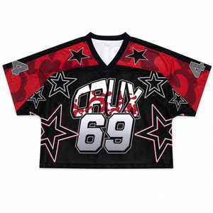 Maillot de football personnalisé en mesh, style vintage, fabricant OEM ODM pour hommes et femmes, 100% polyester, maillot sublimé - Product Image 2