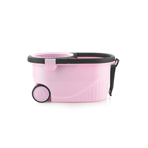 Heavy duty steel spin <b>mop</b> bucket with rotating basket efficient floor washing system for household cleaning - Product Image 3