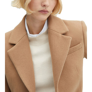 Gabardina Larga para Mujer, Doble Botonadura, Manga Larga, Corte Holgado, Cortavientos de Otoño Invierno, Ropa Exterior Elegante para Oficina - Product Image 6
