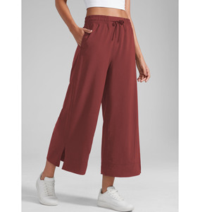 Pantalones para Adultos, Pantalones de Mujer a Prueba de Viento, Pantalones de Alta Calidad, Pantalones de Tela de Seda con Corte Acampanado - Product Image 4