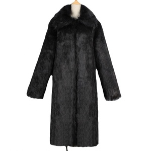 Autumn and Winter New <b>Men's</b> Square Collar Imitation Fur <b>Long</b> Coat Overcoat <b>Men's</b> - Product Image 1