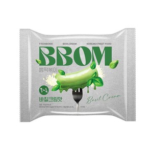 บีบีโอม ต๊อกบกกีสำเร็จรูป รสเบซิลและครีมชีส อาหารขบเคี้ยวสไตล์เกาหลี - Product Image 2