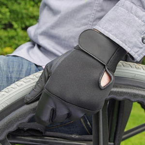 Gants de fitness en cuir de mouton noir à doigts entiers pour hommes, pour la musculation, antidérapants, avec fermeture à enfiler - Product Image 6