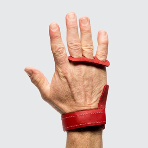 Protège-poignets en cuir pour gymnastique, support de poignet à 3 trous, antidérapant, fermeture auto-agrippante, entraînement de force, musculation, unisexe, 3 trous - Product Image 2