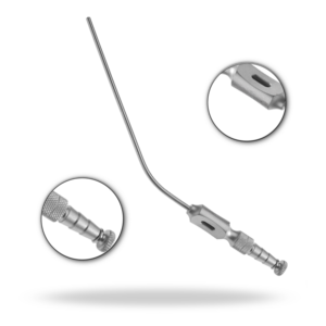 Tubo de succión con orificio ranurado para el pulgar 5FR 7FR 9FR 10FR 12FR 14FR Instrumento quirúrgico de columna vertebral para aspiración controlada - Product Image 1