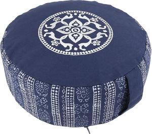 Eco-Friendly Zafu Meditation Cushion Durable Cotton <b>Cover</b> Buckwheat Hull Filling Floor Seating Pillow for Yoga and Mindfulness - Product Image 4