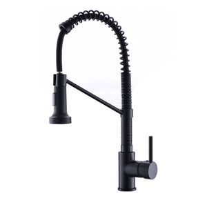 Rubinetto da cucina monocomando in acciaio inossidabile nichel spazzolato con doccetta estraibile per la tua cucina - Product Image 5