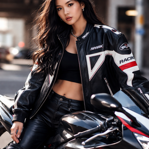 แจ็คเก็ตบอมเบอร์สไตล์เรโทรแบบสั่งทำพิเศษ ปี 2025 ผ้าโพลีเอสเตอร์/คอตตอนเนื้อนุ่ม 220 กรัม สำหรับฤดูใบไม้ผลิและฤดูใบไม้ร่วง กันลม แขนยาว ทรงพัฟเฟอร์ฟิช ไซส์ XL - Product Image 1