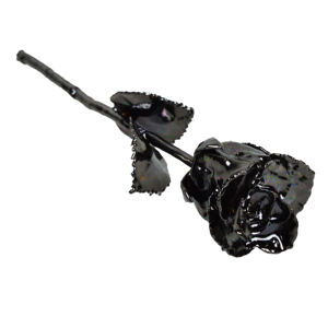 Rosa Negra Preciosa Bañada en Oro, Ideal para el Día de la Madre y Fiestas, Productos de Regalo, Regalos para el Día de San Valentín - Product Image 1