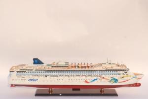 Modelo de Velero de Madera Hecho a Mano Norwegian Dawn, Forma Personalizada, Tema Oceánico, Arte Coleccionable, Decoración, Exhibición de Mesa - Product Image 2