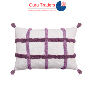 Housse de coussin bohème décorative faite à la main, design bohème moderne, personnalisable, en vente à prix réduit auprès d'un fournisseur indien - Product Image 5