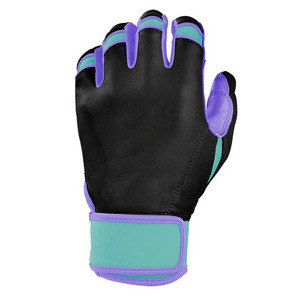 Gants de frappeur de baseball unisexes de haute qualité, conçus sur mesure, en cuir premium, à manchette courte, pour droitier, jeunes. - Product Image 4