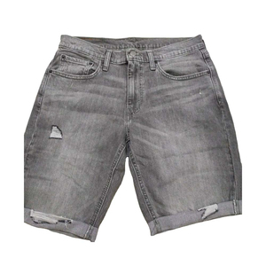 Shorts en jean vintage surdimensionnés et respirants pour homme, avec broderies et déchirures, style streetwear, taille mi-haute - Product Image 5