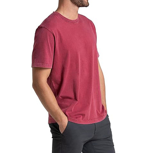 Men's Solid Color Short Sleeve O-Neck T-<b>Shirt</b> Regular Fit 100% Cotton Jersey Knitted Casual Wear - Product Image 2