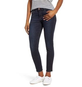 Prix d'usine Tissu sergé en denim délavé pour pantalon, jean en denim tricoté, pantalon en denim pour femme - Product Image 6