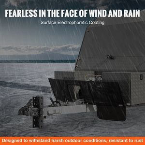 Coupleur de montage sur canal en fonte réglable à 5 positions robuste Boule d'attelage de 2 à 5/16 "Capacité de 15000 lb pour remorquer une camionnette SUV - Product Image 4