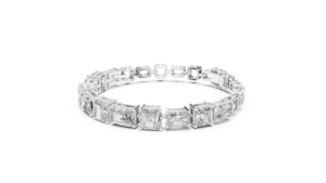 Bracelet Classique pour Homme en Diamant Radiant et Princesse Cultivé en Laboratoire, Double Fermoir, Or Jaune Massif 18 carats, Idéal pour Cadeau, Fête et Usage Quotidien - Product Image 5