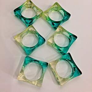 Stylish <b>Resin</b> Napkin <b>Rings</b> for Dining Table Decor - Product Image 6