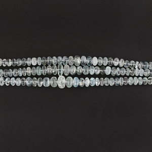 Collar de Cuentas de Aguamarina Natural en Forma de Bati de Varias Capas, Joyería Clásica con Piedras Preciosas de Ishu Gems, Modelo IG23550, Origen Brasileño - Product Image 3