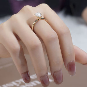 1 Carat Pear Lab Grown Diamond <b>Solitaire</b> <b>Ring</b> IGI D-E-F VVS-VS Bulk Jewelry Supply Gold White Gold Rose Gold <b>Silver</b> Manufacturer - Product Image 1