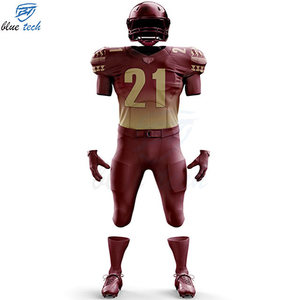 Premium Quality American Football Uniform Custom Team Name Number Jersey Pants Set Custom Logo Print Breathable Short Sleeve - Product Image 4