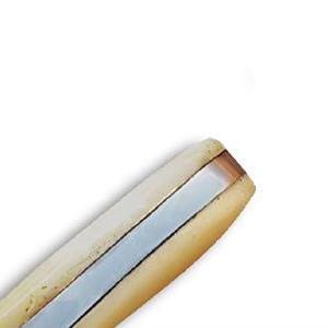 Couteau de chasse Skinner en acier Damas personnalisé de haute qualité avec étui en cuir premium, couteau à lame fixe, support OEM - Product Image 2