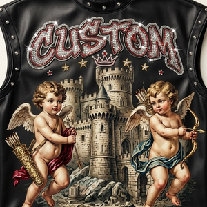 Débardeur personnalisé avec impression graphique en strass, 100% coton, tissu doux, nouveau style tendance, sans manches, pour t-shirt unisexe, confort optimal - Product Image 3