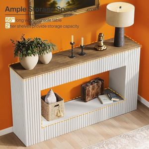 Long Sofa <b>Console</b> <b>Table</b> for Entryway Elegant Furniture Piece - Product Image 5