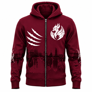 IOTA SPORTS Premium Quality Screen Printed <b>Zip</b> Up Hoodies Wholesale LOW MOQ 100% Organic Cotton Stylish Streetwear Hoodies - Product Image 1