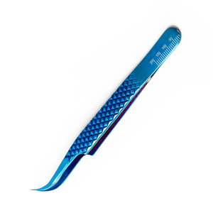 Pince à épiler pour extensions de cils OEM de haute qualité, à forte adhérence, durable, à pointe lisse, en acier inoxydable, à pointe en fibre, pour volume, personnalisable - Product Image 3