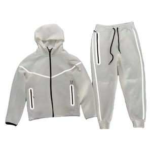Customized Casual Wear Men Regular Fit Hooded Solid Tracksuit Drawstring Sports Set 100% Quality Warm Winter <b>Jogging</b> Breathable - Product Image 3