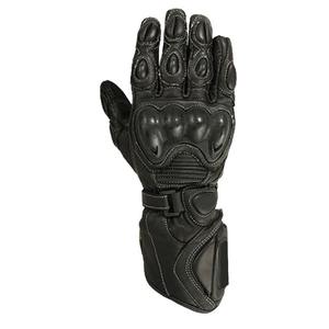 Gants de moto en cuir de course haut de gamme, à doigts entiers, antidérapants, en fibre de carbone, avec fermeture auto-agrippante, pour sports de plein air - Product Image 6