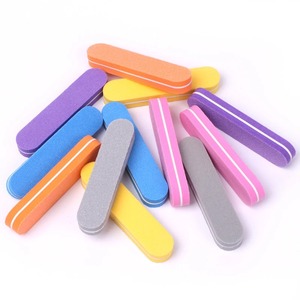 Lima de Uñas de Esponja Rosa de Doble Cara OME, 17.8 cm, Herramienta de Cuidado de Uñas Mini Reutilizable con Diseño de Zebra, Grano 180 - Product Image 3