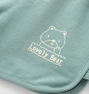Shorts droits pour bébé, solides, à séchage rapide, doux, légers, respirants, 100% coton, shorts décontractés d'été pour garçons et filles, usage quotidien - Product Image 5