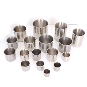 แก้วน้ำโลหะสีเงินขนาด 300 มล. แก้วน้ำสแตนเลสสำหรับกาแฟและน้ำ พร้อมลูกบอลถัก - Product Image 4