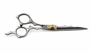 Ciseaux de coiffure professionnels 440C pour droitiers, manche moyen, lames ultra-affûtées, légers, argentés, pour barbier et salon - Product Image 3
