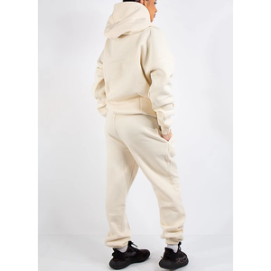 Conjunto de suéter de punto jacquard informal de invierno 2026, nuevo, antiarrugas, de secado rápido, a la moda para mujer, de manga corta con capucha y pantalón de pierna ancha. - Product Image 4