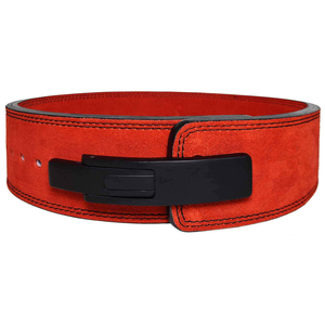Ceinture de musculation en cuir véritable pour l'haltérophilie et la musculation avec boucle de protection des reins - Product Image 2