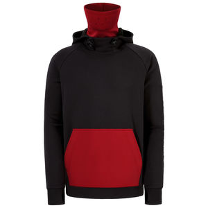 Sweat-shirt à capuche balaclava pour homme en coton et polyester, coupe oversize, double capuche, fermeture éclair intégrale, masque ninja, polaire, streetwear, logo personnalisé, OEM - Product Image 2
