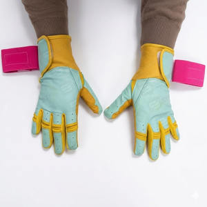 Guantes de béisbol de cuero de vaca genuino de 0,8mm hechos a medida de calidad superior para hombres y mujeres antideslizantes con agarre fuerte - Product Image 2