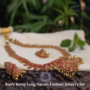 Ruby Kemp Long Haram Fashion Jewelry Set - Product Image 3