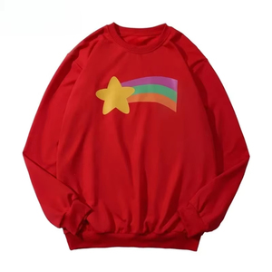 เสื้อฮู้ดผู้หญิงลายการ์ตูนดาวและสายรุ้งสุดสร้างสรรค์สำหรับฤดูใบไม้ร่วงและฤดูหนาว เสื้อฮู้ดแขนยาวลำลองแฟชั่นสำหรับผู้หญิง - Product Image 3
