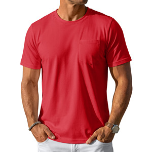 Camisetas de algodón grueso de 180g al por mayor para hombre, con estampado personalizado, estilo urbano, cuello redondo, camisetas para hombre - Product Image 1