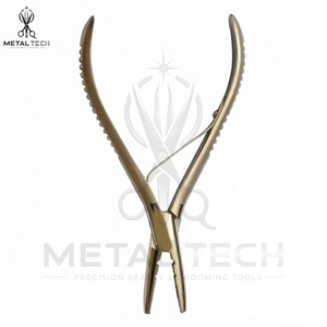 Pinzas para Remover Extensiones de Cabello, Chapadas en Oro, con Mordazas Dentadas, Herramienta para Destruir Anillos Micro, Accesorios para Extensiones de Salón - Product Image 4